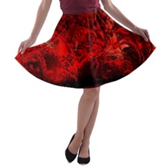 Planet Hell Hell Mystical Fantasy A-line Skater Skirt by Pakrebo