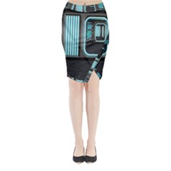 Explore Outer Space Sci Fi Fantasy Midi Wrap Pencil Skirt by Pakrebo