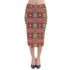 Hs Co 6 Velvet Midi Pencil Skirt by ArtworkByPatrick