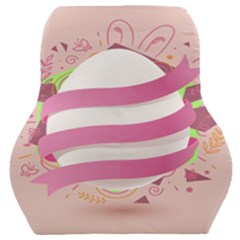 Easter Egg Colorful Spring Color Car Seat Back Cushion  by Pakrebo