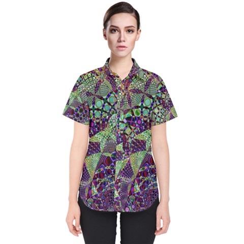 Background Design Art Artwork Women s Short Sleeve Shirt by Pakrebo