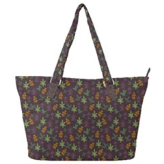 Tribal Leaves House Art Tribal Art Full Print Shoulder Bag by Pakrebo