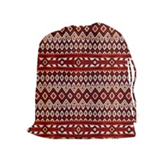 Navajo 2 Drawstring Pouch (xl) by ArtworkByPatrick
