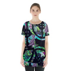 Design 11 Skirt Hem Sports Top by TajahOlsonDesigns