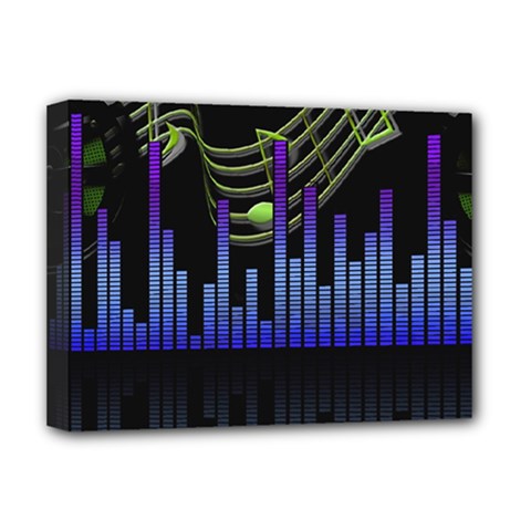 Speakers Music Sound Deluxe Canvas 16  X 12  (stretched)  by HermanTelo
