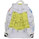 Urban City Skyline Sketch Top Flap Backpack View3