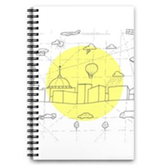 Urban City Skyline Sketch 5 5  X 8 5  Notebook by Pakrebo