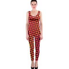 Pattern Textile Structure Abstract One Piece Catsuit by Pakrebo