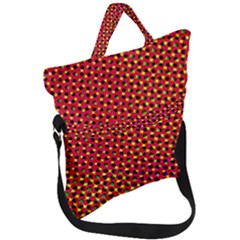 Pattern Textile Structure Abstract Fold Over Handle Tote Bag by Pakrebo