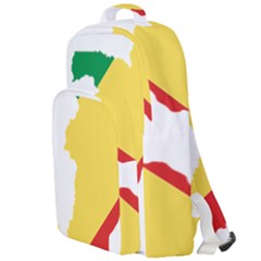 Congo Flag Map Geography Outline Double Compartment Backpack by Sapixe