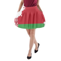 Belarus Country Europe Flag A-line Pocket Skirt by Sapixe