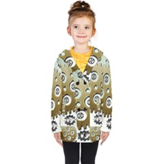 Gear Background Sprocket Kids  Double Breasted Button Coat by HermanTelo