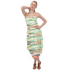 3d Stripes Texture                                  Layered Bottom Dress by LalyLauraFLM