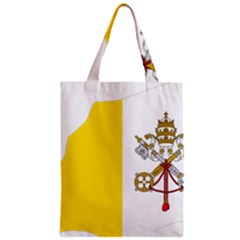 Vatican City Country Europe Flag Zipper Classic Tote Bag by Sapixe