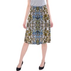 C 1 Midi Beach Skirt by ArtworkByPatrick