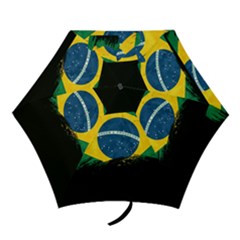 Flag Brazil Country Symbol Mini Folding Umbrellas by Sapixe