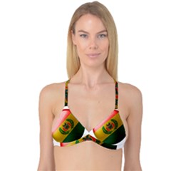 Bolivia Flag Country National Reversible Tri Bikini Top by Sapixe