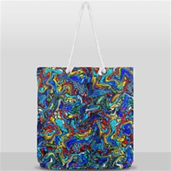 F 3 Full Print Rope Handle Tote (large) by ArtworkByPatrick