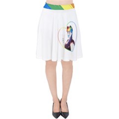 Rainbow Hair Velvet High Waist Skirt by JadehawksAnD