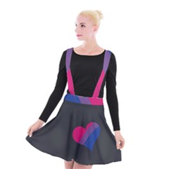 Bi Pride Suspender Skater Skirt by JadehawksAnD