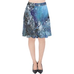 Original Abstract Art Velvet High Waist Skirt by scharamo