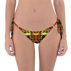 Mosaic Structure Grain Mode Reversible Bikini Bottom by Pakrebo