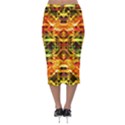 Mosaic Structure Grain Mode Midi Pencil Skirt View2