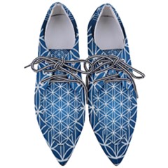 Mandala Flower Of Life Women s Pointed Oxford Shoes by Pakrebo