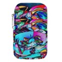 Abstract Flower Painting Waist Pouch (Small) View1