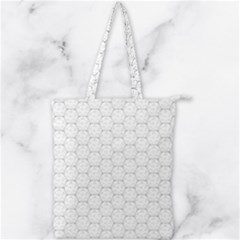 Hexagon Geometric Shape Double Zip Up Tote Bag by Bajindul