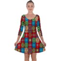 I 6 Quarter Sleeve Skater Dress View1