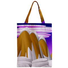 Europa Positive Thinking Mountain Zipper Classic Tote Bag by Pakrebo