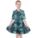 Background Neon Abstract Kids  All Frills Chiffon Dress View1
