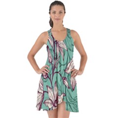 Vintage Floral Pattern Show Some Back Chiffon Dress by Sobalvarro