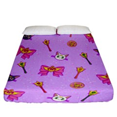 Moon Fitted Sheet (california King Size) by Mezalola