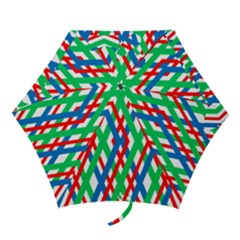 Geometric Line Rainbow Mini Folding Umbrellas by HermanTelo