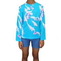 Koi Carp Scape Kids  Long Sleeve Swimwear by essentialimage