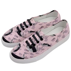 Wide Eyed Girl Pink Women s Classic Low Top Sneakers by snowwhitegirl