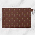 Nerdy 60s  Girl Pattern Red Canvas Cosmetic Bag (XL) View2