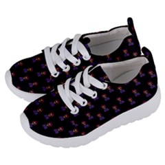 Nerdy 60s  Girl Pattern Black Kids  Lightweight Sports Shoes by snowwhitegirl
