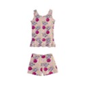 Cherries An Bats Peach Kids  Boyleg Swimsuit View1