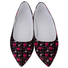 Cherries An Bats Black Women s Low Heels by snowwhitegirl