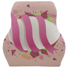 Easter Egg Colorful Spring Color Car Seat Velour Cushion  by Simbadda