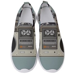 Radio Cassette Speaker Sound Audio Men s Slip On Sneakers by Simbadda
