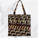 Architecture Geometry Zipper Grocery Tote Bag View1