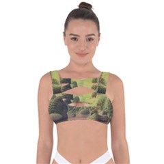 Planet Water Sea Landscape Space Bandaged Up Bikini Top by Simbadda