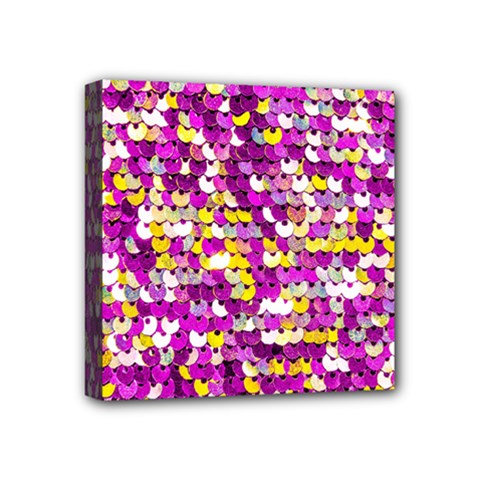 Funky Sequins Mini Canvas 4  X 4  (stretched) by essentialimage