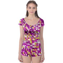 Funky Sequins Boyleg Leotard  by essentialimage