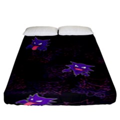 Haunter Fitted Sheet (king Size) by Mezalola