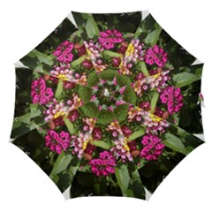 Summer Lantana W Bee Straight Umbrellas by Riverwoman